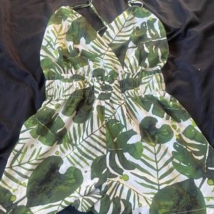 Branch / Island print romper - Perfect for Vacation Size XL